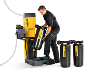 Ventil v kartuši zabraňuje vytékání kapalin.