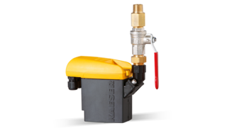 Elektronický odváděč kondenzátu ECO-DRAIN jako kompletní sada.