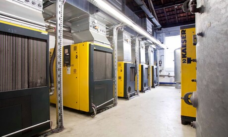 Stanice stlačeného vzduchu Kaeser Kompressoren ve firmě Werner & Merz