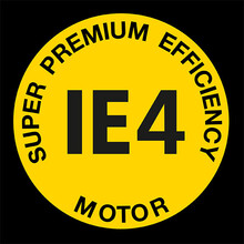 Super premium efficency hnací motor IE4 Logo