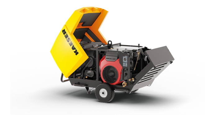 Odklápěcí Mobilair M17 pro snadnější přístup při servisu.