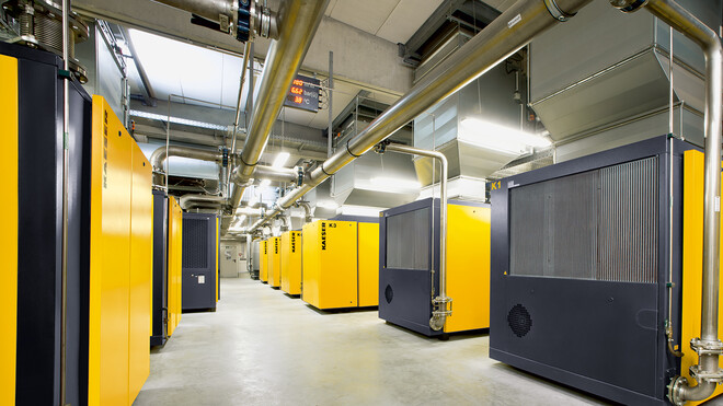 Měřicí technika pro podmínky nasávání a okolního prostředí ve stanici stlačeného vzduchu