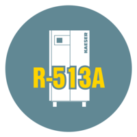 Kaeser Kompressoren používá ve svých kondenzačních sušičkách chladicí prostředek R-513A.