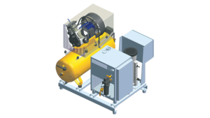Ukázková konstrukce stanice stlačeného vzduchu OEM