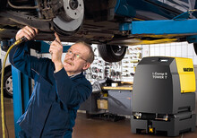 Pístový kompresor i.Comp 9 Tower T perfektní pro autodílnu.