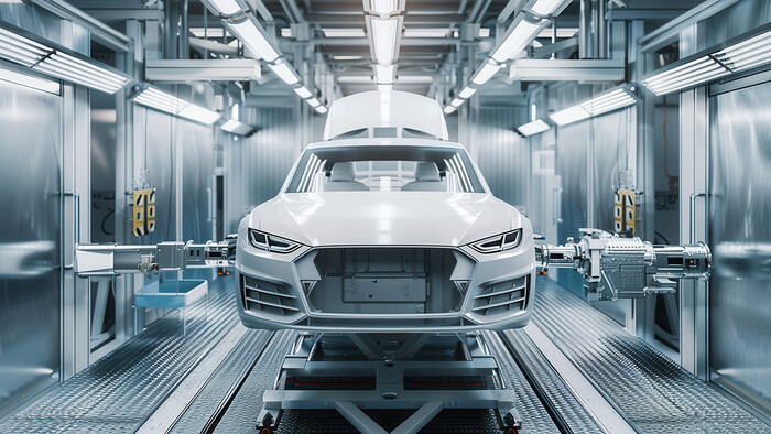 Karoserie byla očištěna teplou vodou z rekuperace tepla